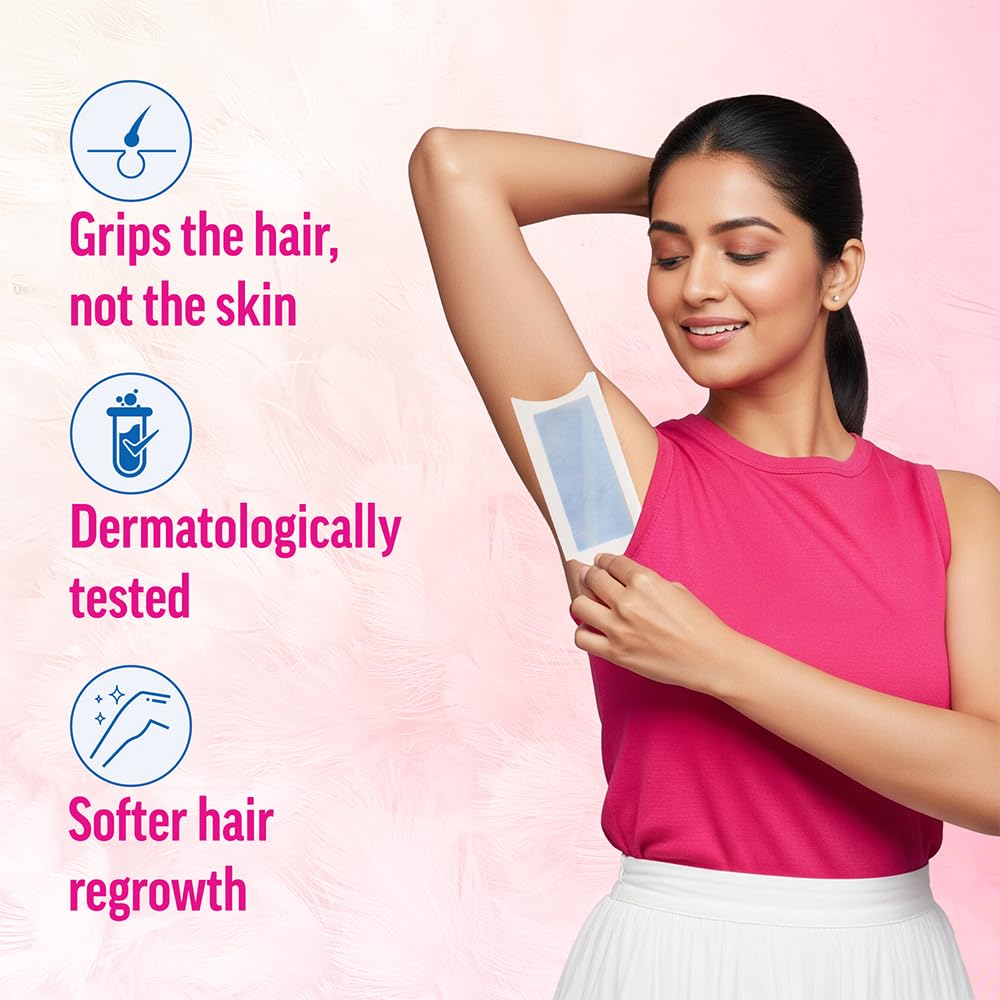 Veet Full Body Waxing Strips Kit for Sensitive Skin,20s