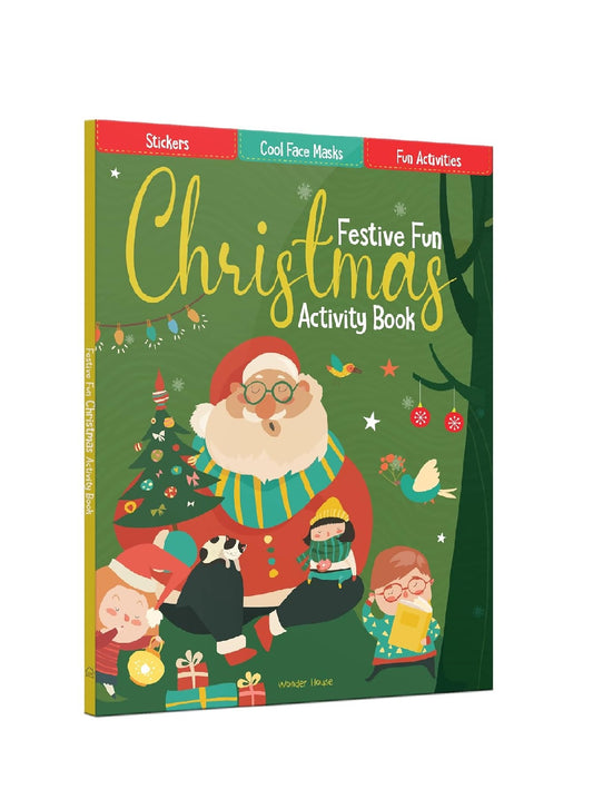 Christmas Activity Book for Children – Festive Fun Puzzles, Coloring, Mazes & More | Paperback