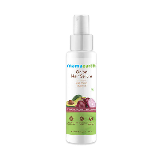 Mamaearth Onion Hair Serum For Strong , Frizz Free Hair - 100 ml