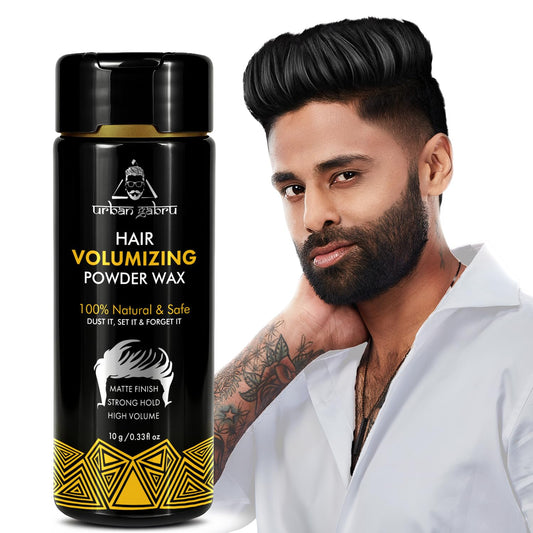 UrbanGabru Hair Volumizing Powder Wax strong hold | Matte Finish | 24 hrs hold | 100% natural & safe hair styling powder