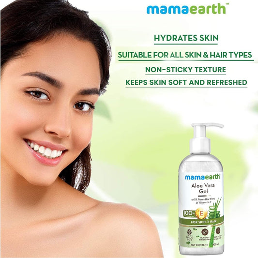Mamaearth Aloe Vera Gel For Skin & Hair - 300 ml