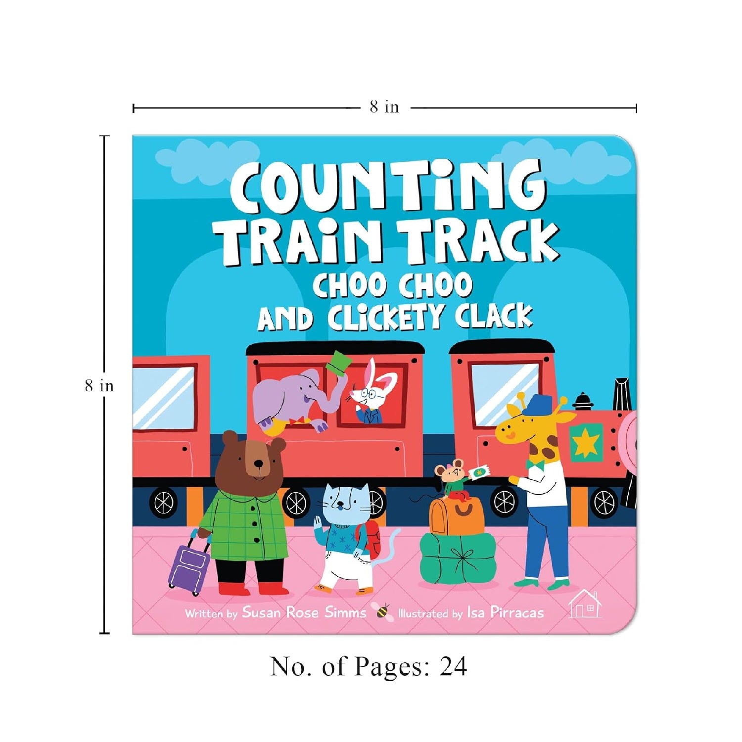 Counting Train Track – Choo Choo and Clickety Clack: A Fun Rhyming Board Book to Learn Numbers 1–10 with Trains, Tracks & Counting Fun | Board Book