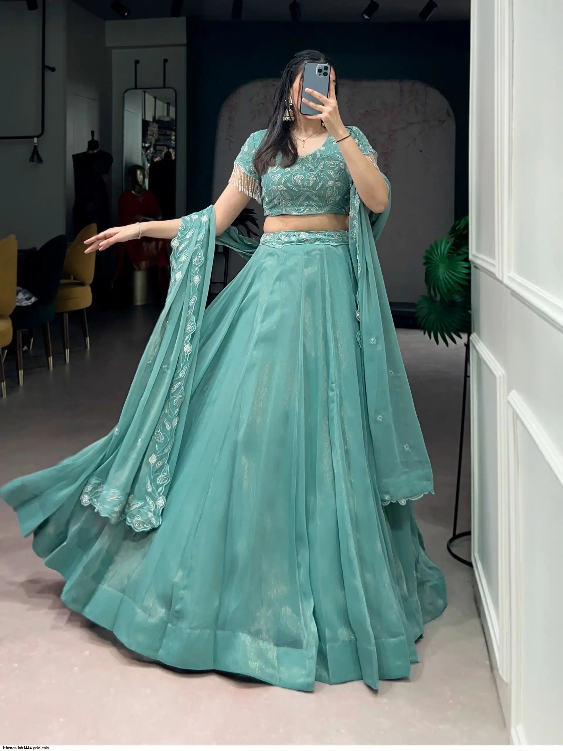 LEHENGA LNB1444 GOLD COIN