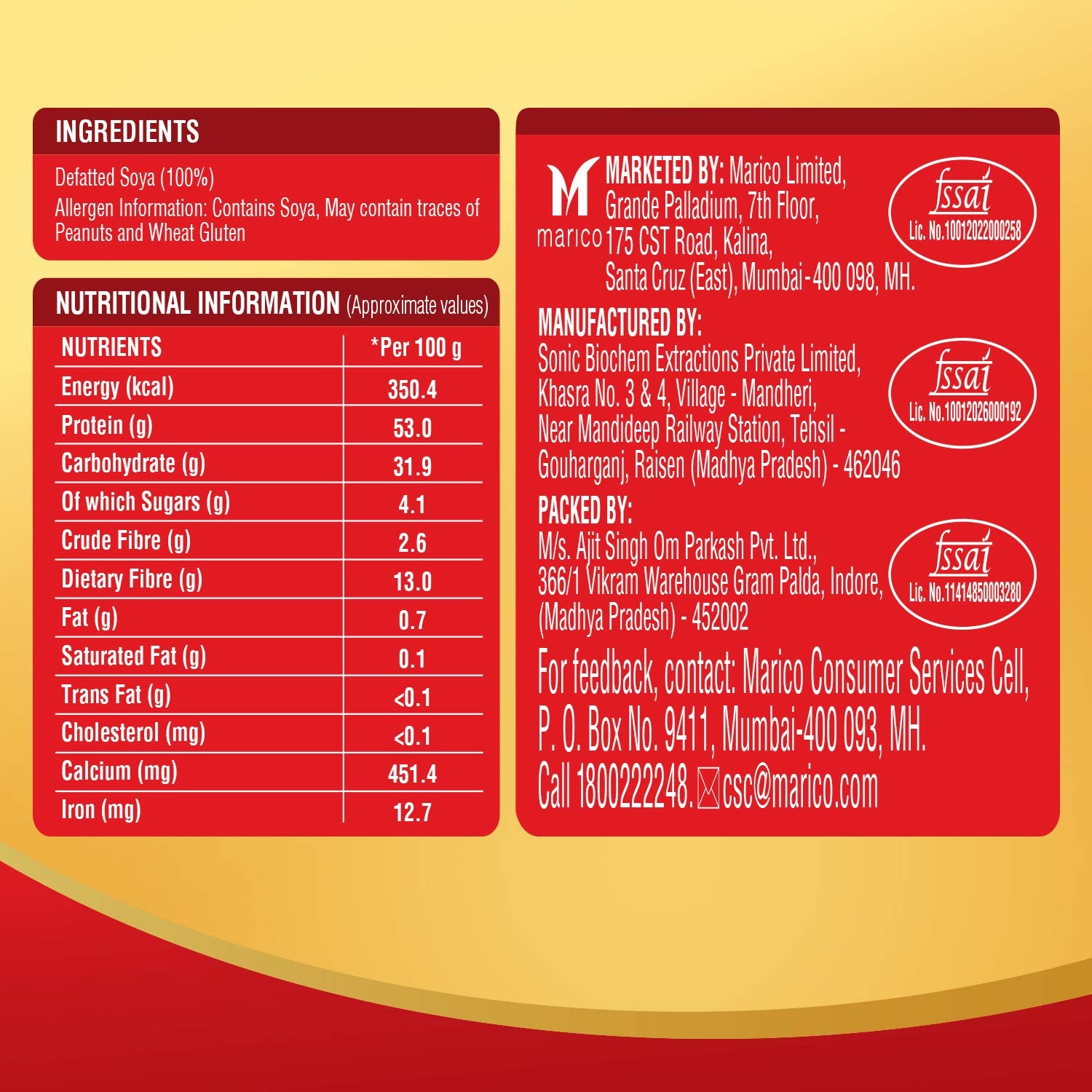 Saffola Mealmaker SOYA Chunks with Supersoft Technology, Tender & Juicy, Pouch 3 x 400gm