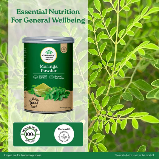 Organic India Moringa Powder | Manages Weakness, Fatigue & Inflammation 100g