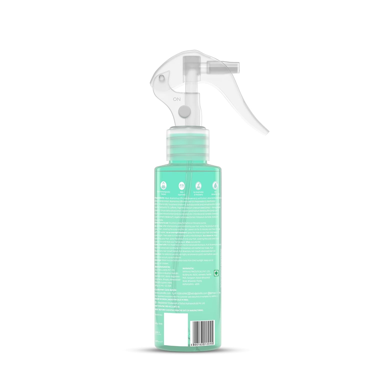 PLIX - THE PLANT FIX Rosemary Advanced Spray for Fuller, Thicker Hair, Redensyl® & Rosemary Extract, Easy to Use, Mess-free, Stimulates Hair Follicles & Promotes Hair Growth, For All Hair Types, 100ml