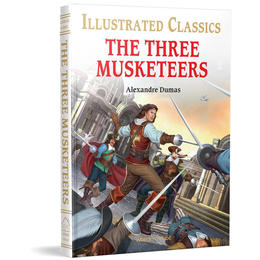 The Three Musketeers : Illustrated Abridged Children Classics English Novel with Review Questions (Hardback) Book