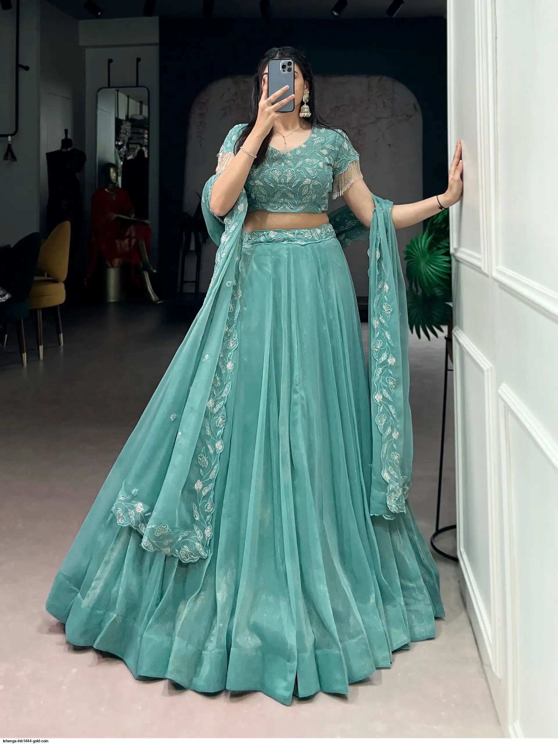 LEHENGA LNB1444 GOLD COIN