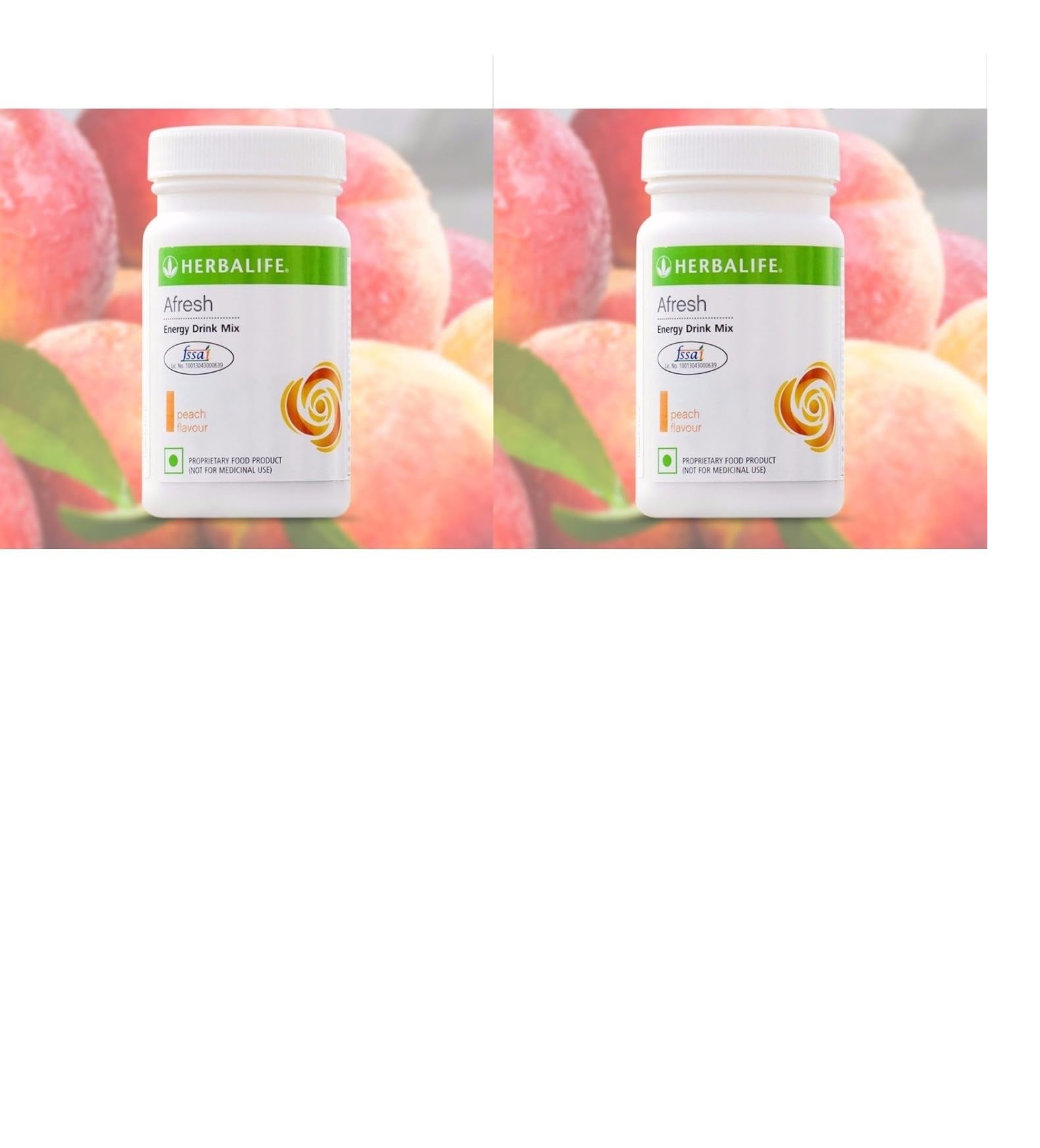 2X Herblife Afresh Energy Drink Concentrated Tea – Peach Flavor – Free Shipping