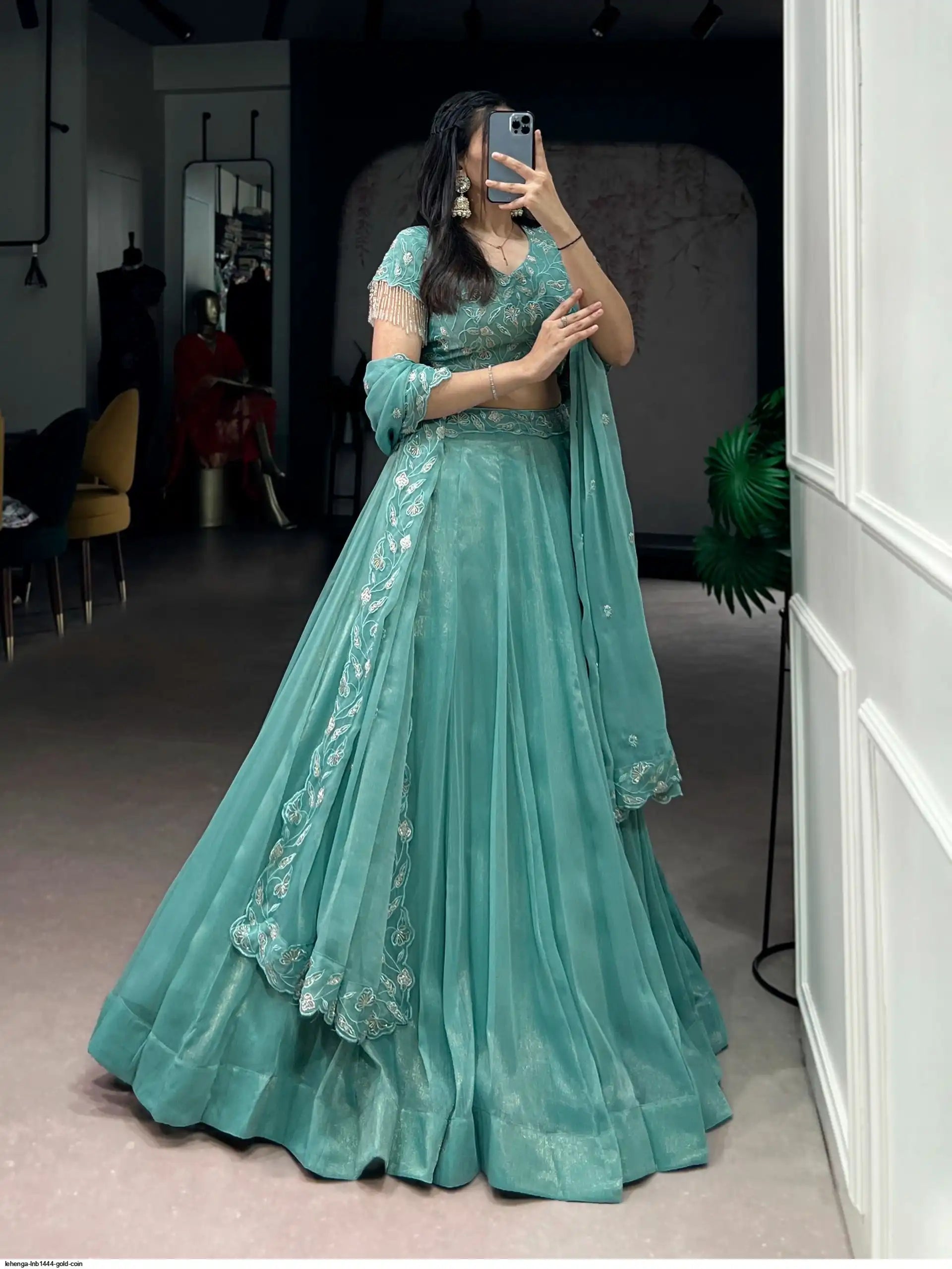 LEHENGA LNB1444 GOLD COIN