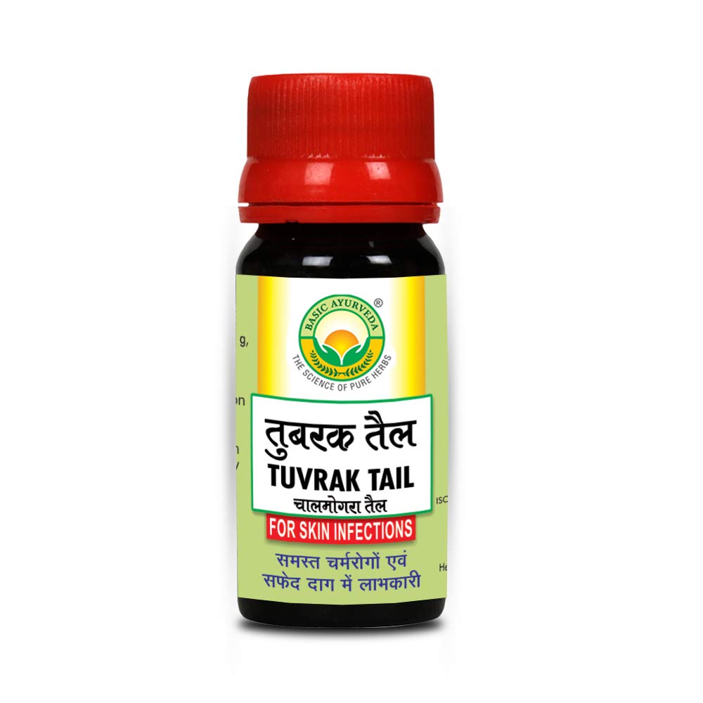 Basic Ayurveda Tuvrak Tail 30 ml For scaly eruptions and chronic skin diseases like eczema, ringworm and scabies