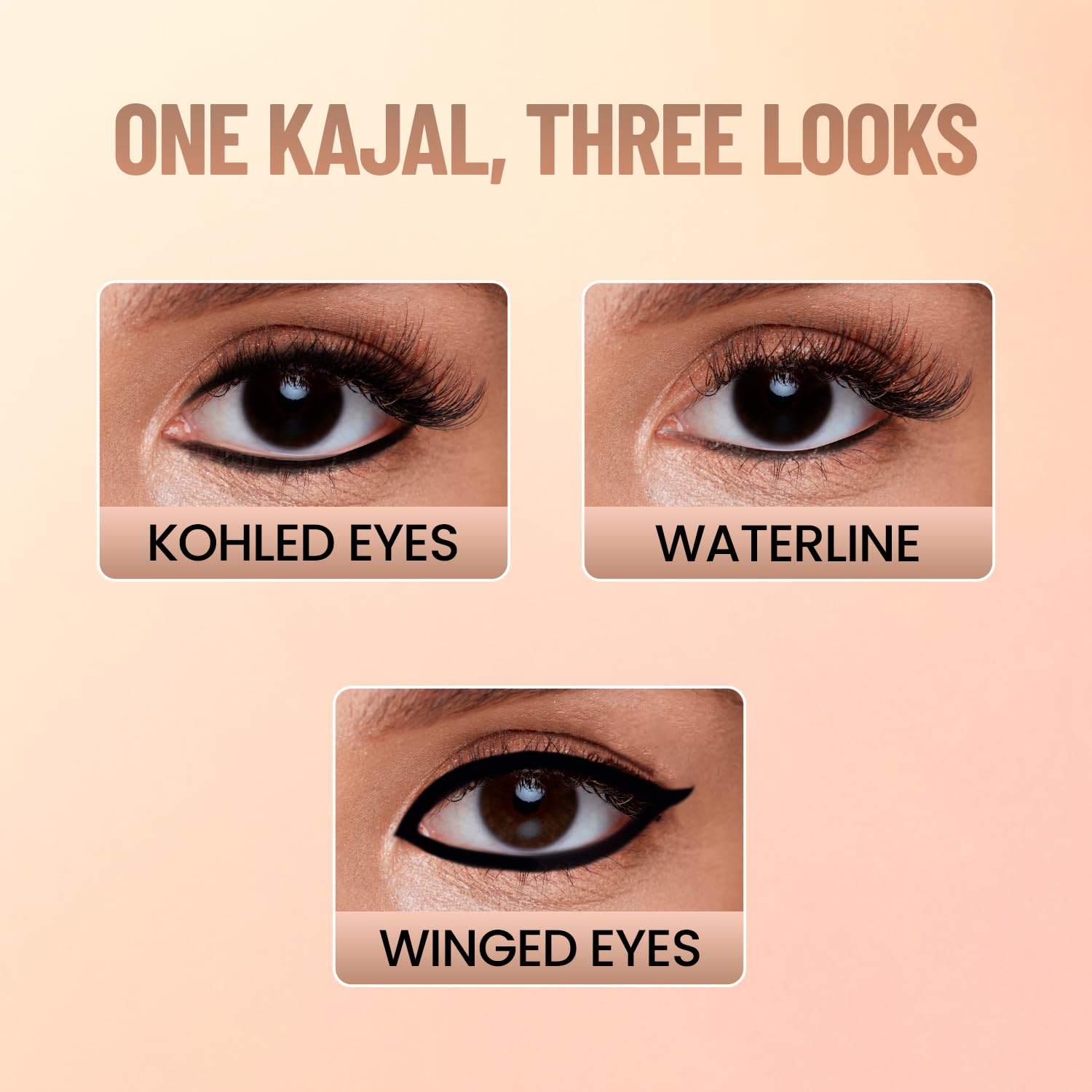 SWISS BEAUTY You & Eye Power Black Pencil Kajal | Waterproof & Smudge-Proof | 24 Hour Stay | Matte Finish Black Kajal | 0.30gm