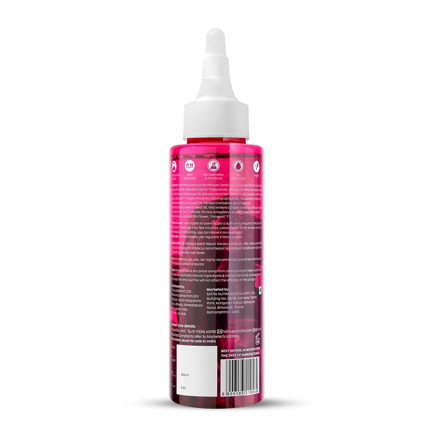 PLIX - THE PLANT FIX Hibiscus Bond Repair Advanced Hair Oil for Damaged Hair - 100ml
