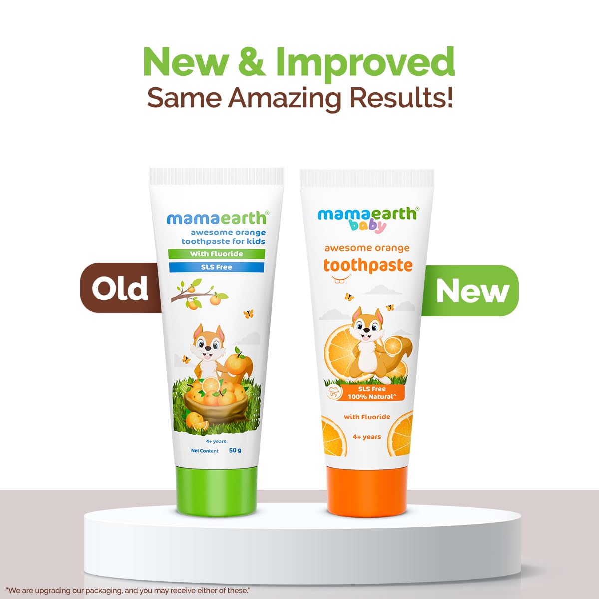Mamaearth Toothpaste for Kids Awesome Orange 4+ years 50gm (Pack of 2)