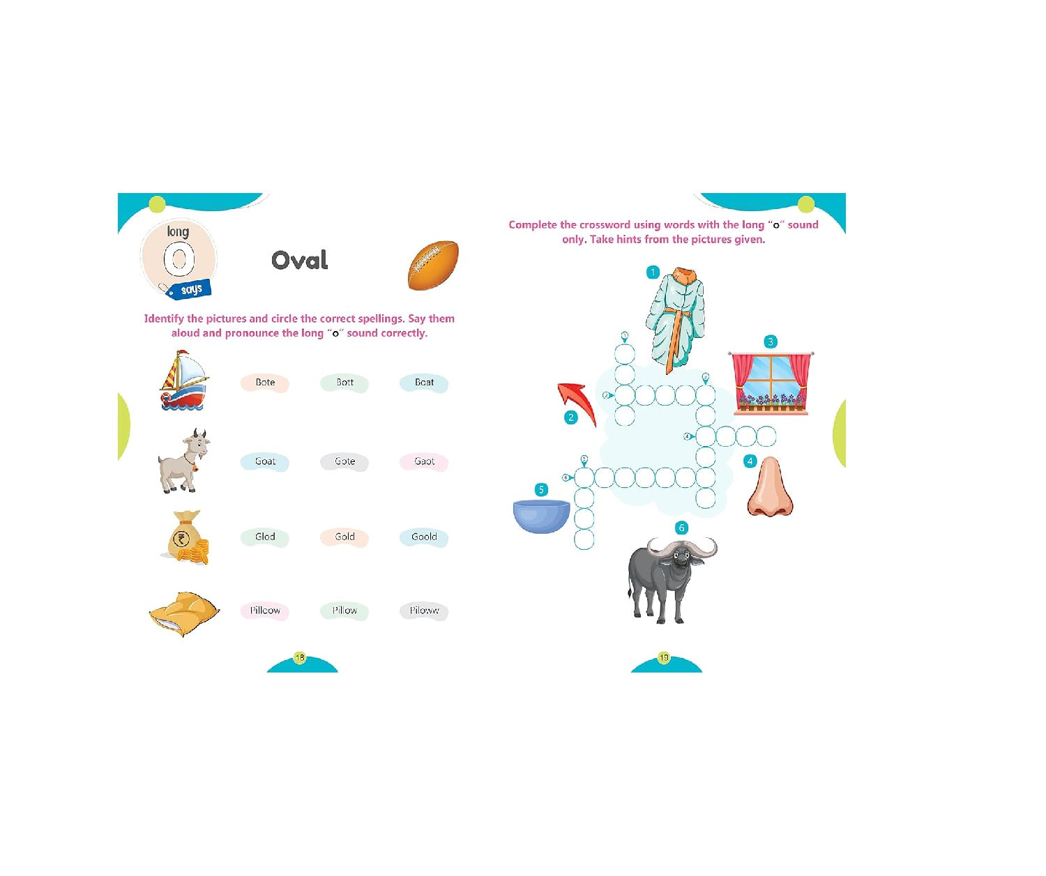 Phonics Reader (Set of 4 Books) - Alphabet Sounds, Short and Long Vowel Sounds, Word Families, Blends and Digraphs - Activity Book for Kids