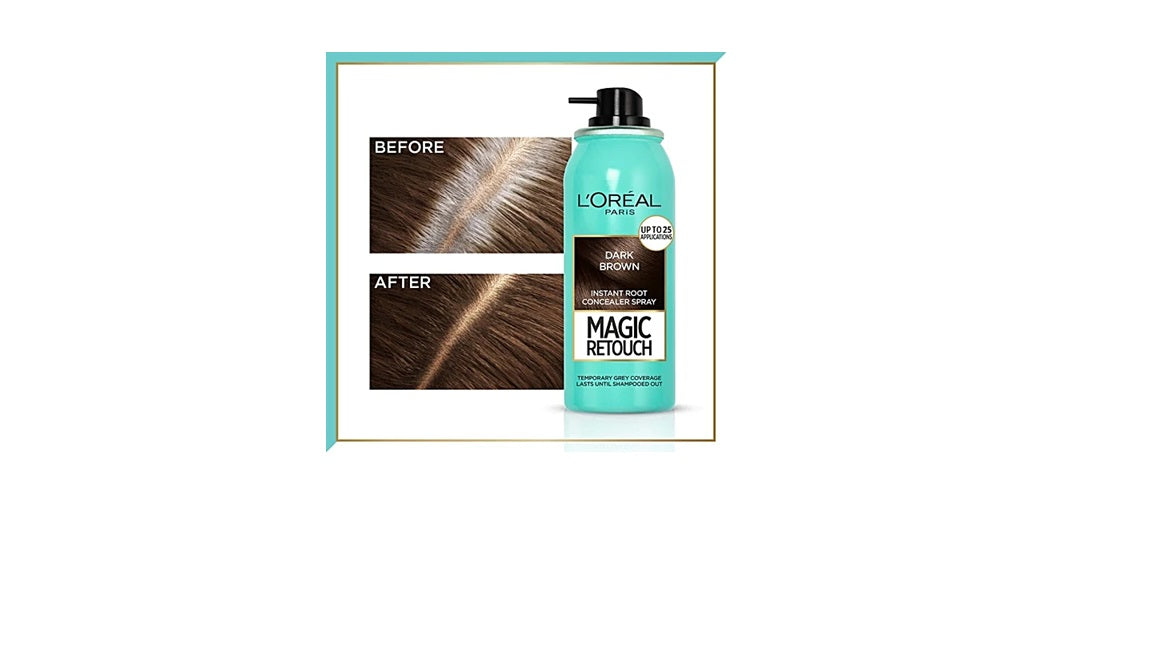 LOreal Paris Magic Retouch Instant Root Concealer Spray - Dark Brown - 75 ml