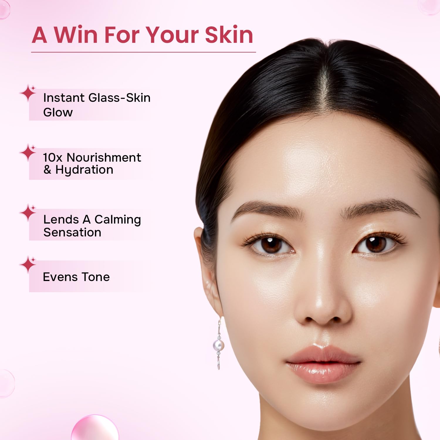Swiss Beauty Care Korean Glow Facial Kit | 6-Steps For Glass-Skin | Adds Instant Radiance | Fades Dark Spots | Clarifies & Nourishes | With Kakadu Plum & Rice | 49g