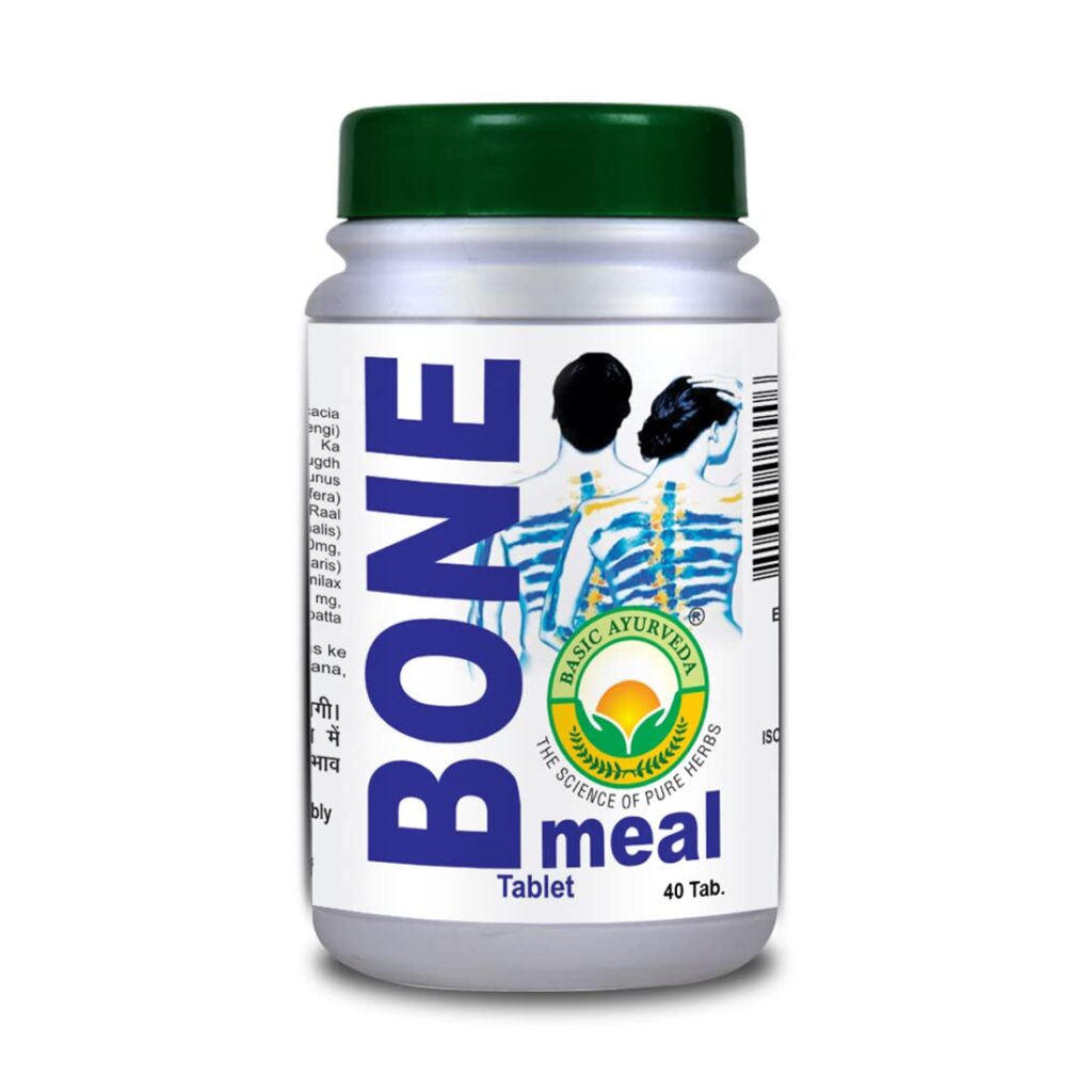 Basic Ayurveda Bone Meal Tablet 40 Tablets For immunity, joint health, bone health