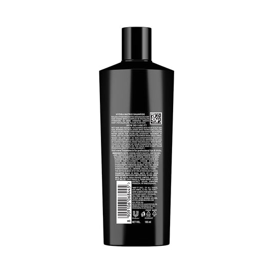 TRESemme Hydra Matrix Hydrating Shampoo 185ml with Polyglutamic Acid for 100H of Fluid Hair | Paraben Free Shampoo for Dry Hair & Scalp | Hard Water Detox
