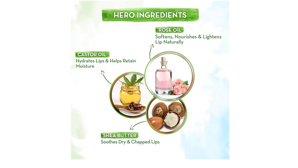 Mamaearth Rose Tinted 100% Natural Lip Balm - 2 gm
