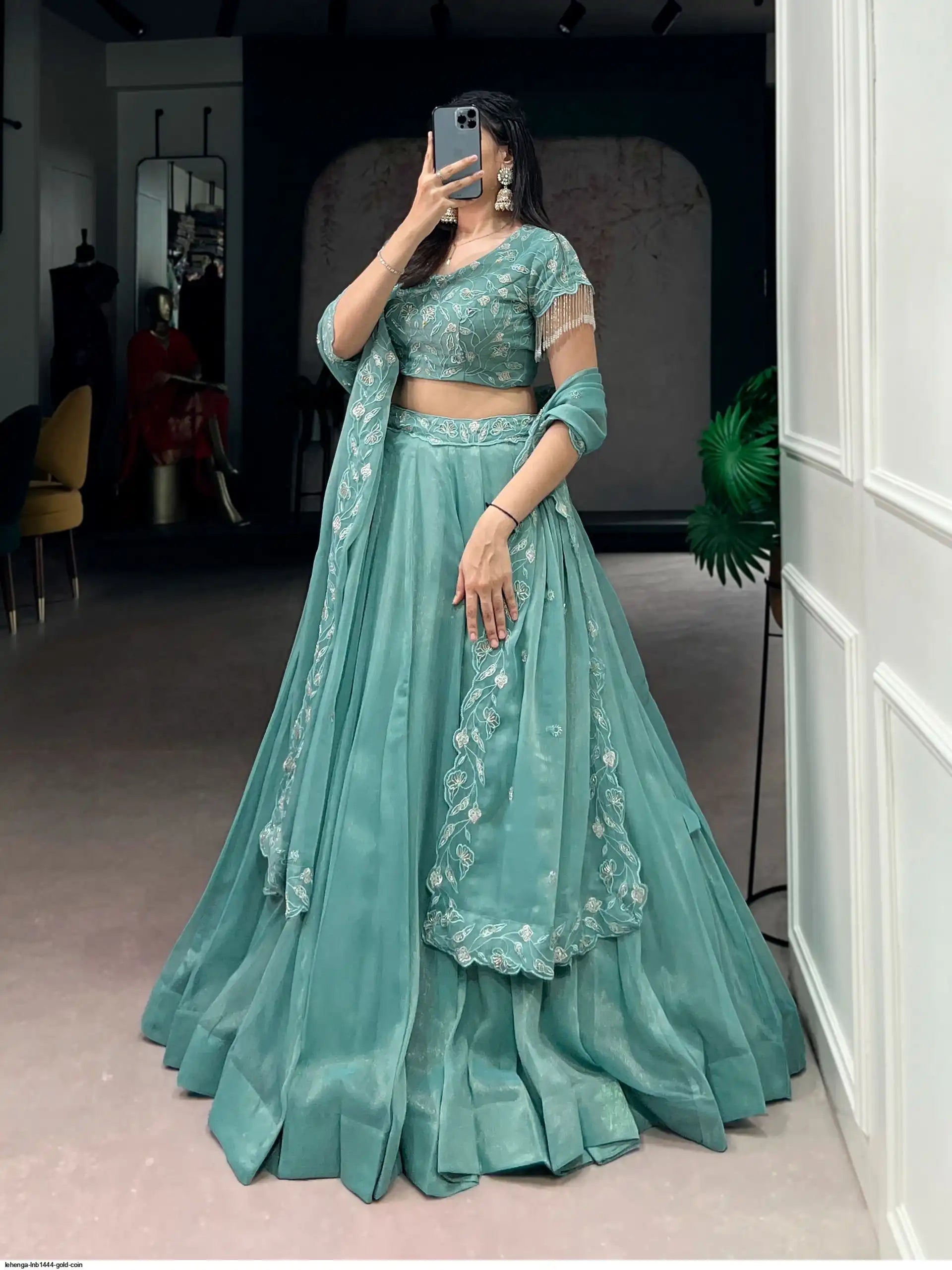 LEHENGA LNB1444 GOLD COIN