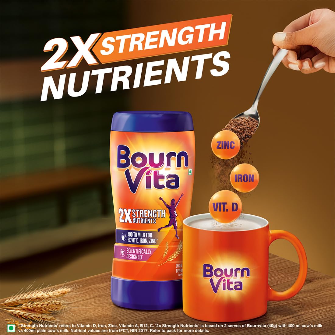 Cadbury Bournvita Chocolate Health Drink, 1kg Pouch (1 kg)