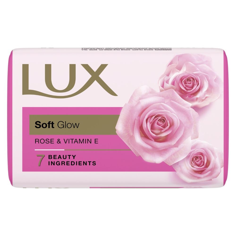 Lux Soft Glow Rose & Vitamin E Bathing Soap|For Glowing Skin Soap|Beauty Soap 150 g