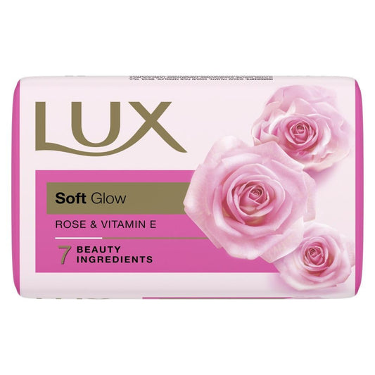 Lux Soft Glow Rose & Vitamin E Bathing Soap|For Glowing Skin Soap|Beauty Soap 150 g