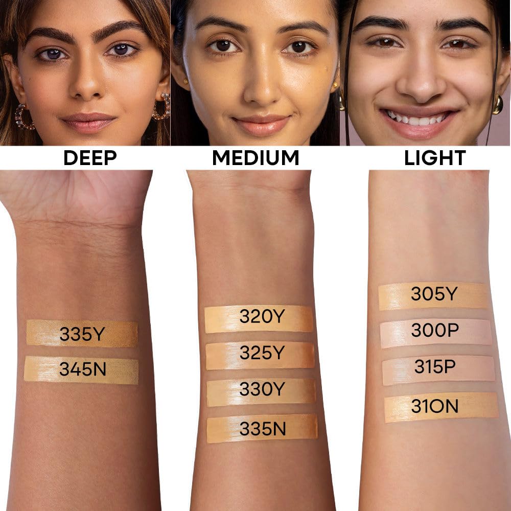 Nykaa Superlight Serum Matte Filter Finish Skin Tint Foundation - 305Y (30ml)
