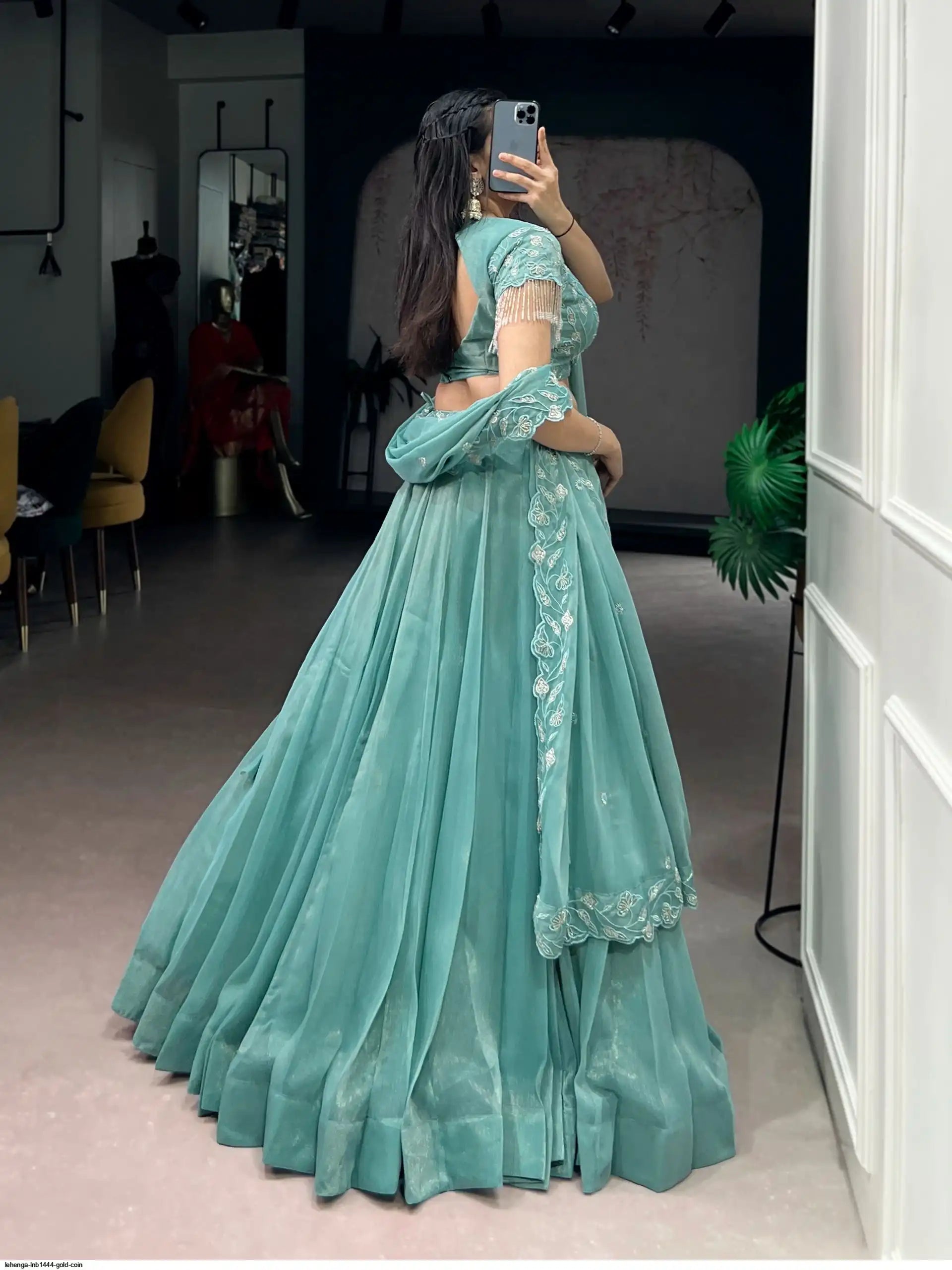 LEHENGA LNB1444 GOLD COIN