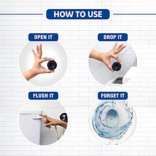 Harpic Flush Matic In-Cistern Toilet Cleaner Block - Marine, 100 g