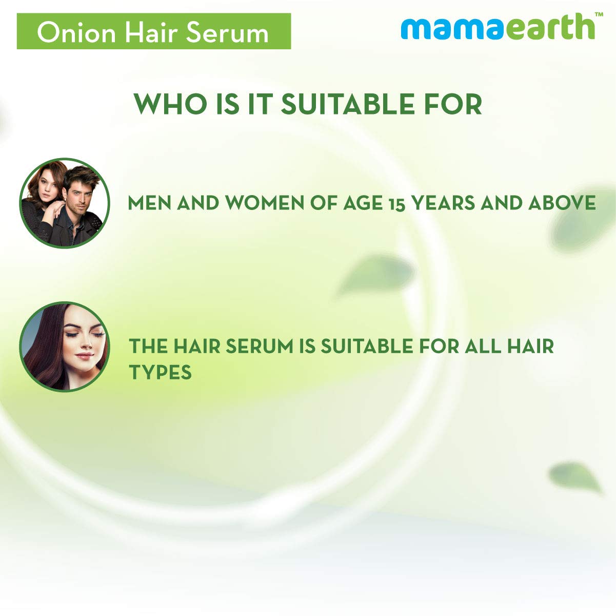 Mamaearth Onion Hair Serum For Strong , Frizz Free Hair - 100 ml