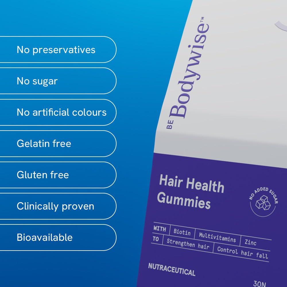 BeBodywise Hair Health Gummies - 30 Gummies