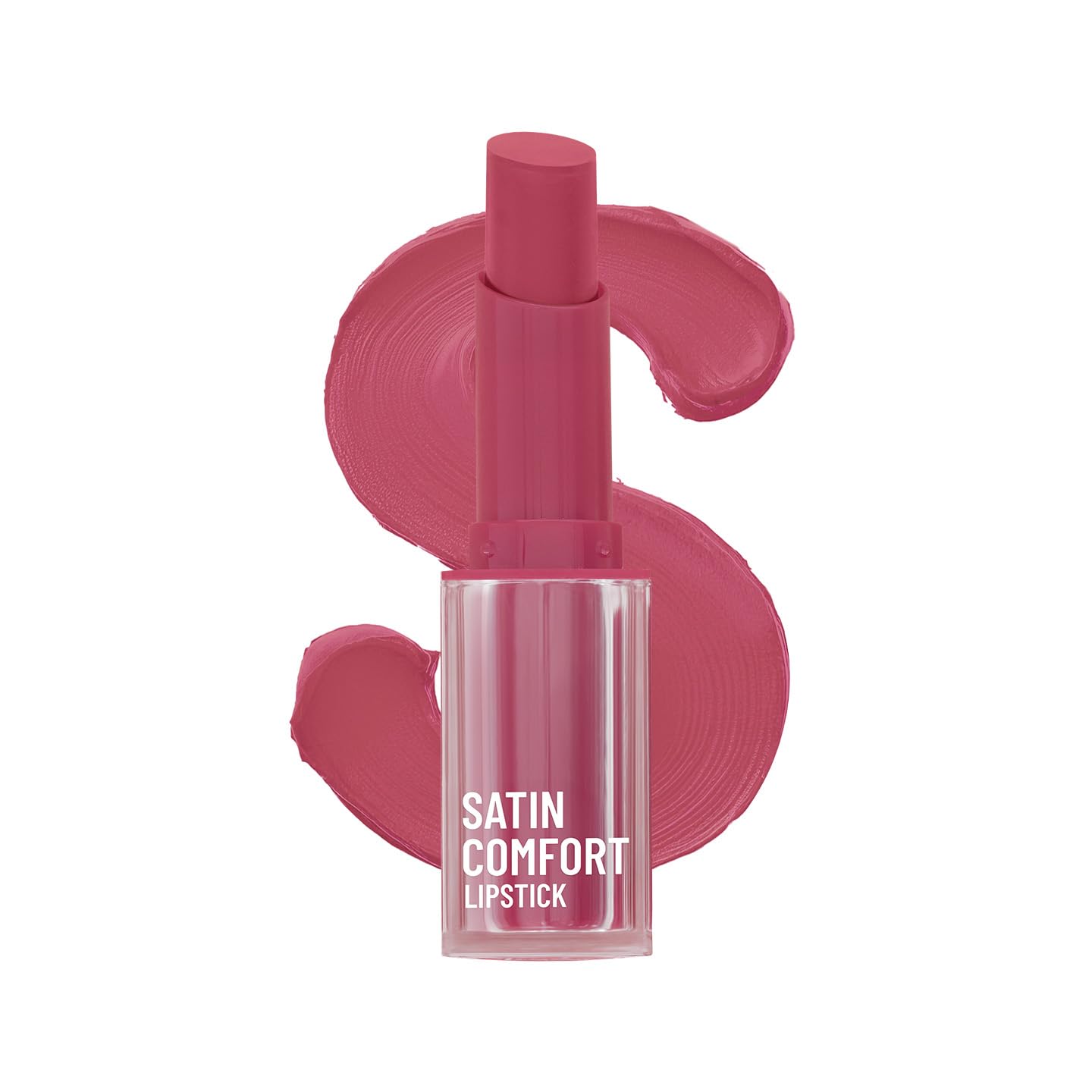 Swiss Beauty Satin Comfort Lipstick | Ultra-Hydrating | Highly Pigmented | Smooth Glide | Satin Matte Finish | One-Swipe Application | Shade- 2 Prime Rose, 3gm