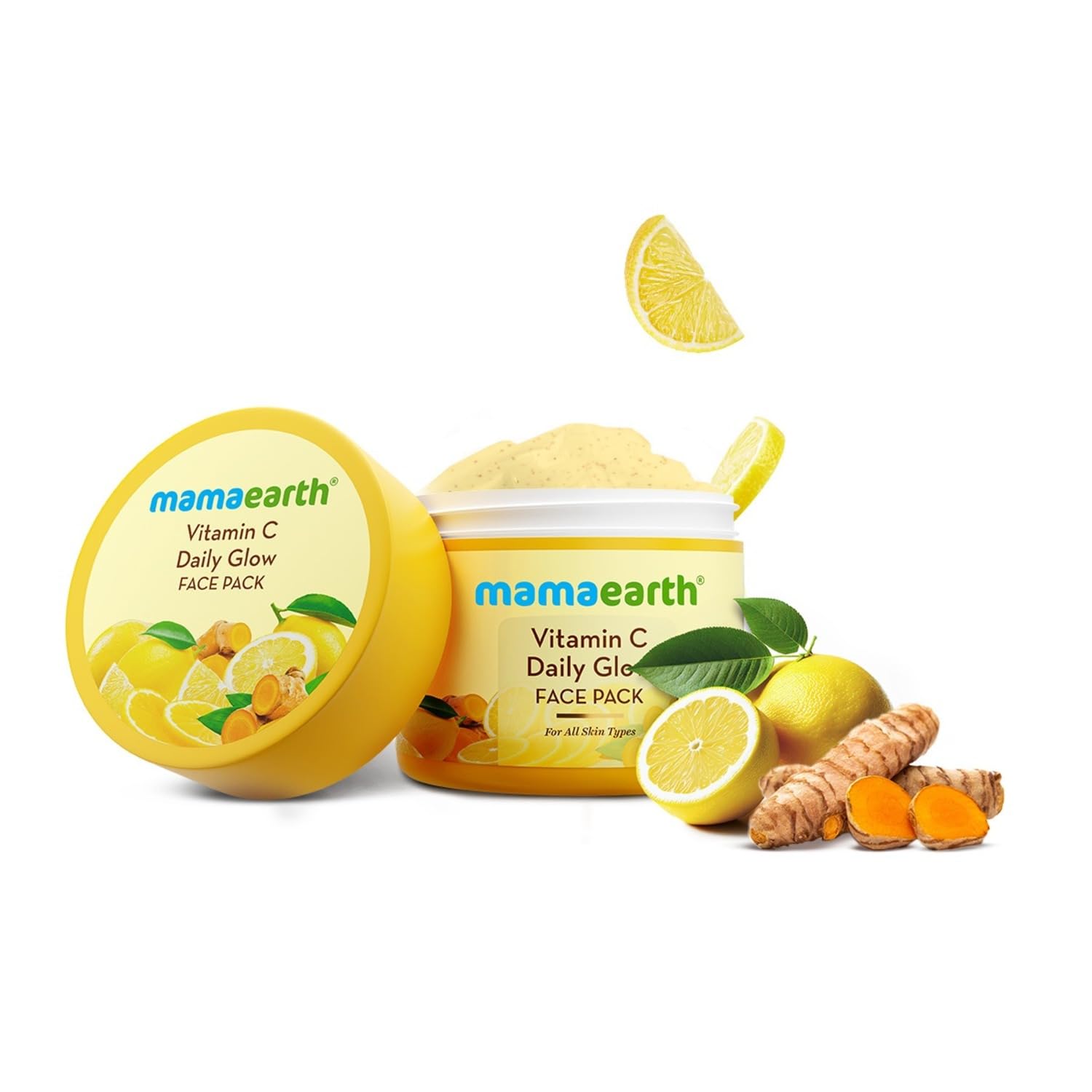Mamaearth Vitamin C Daily Glow Face Pack with Vitamin C & Turmeric for Illuminating Skin - 100 g