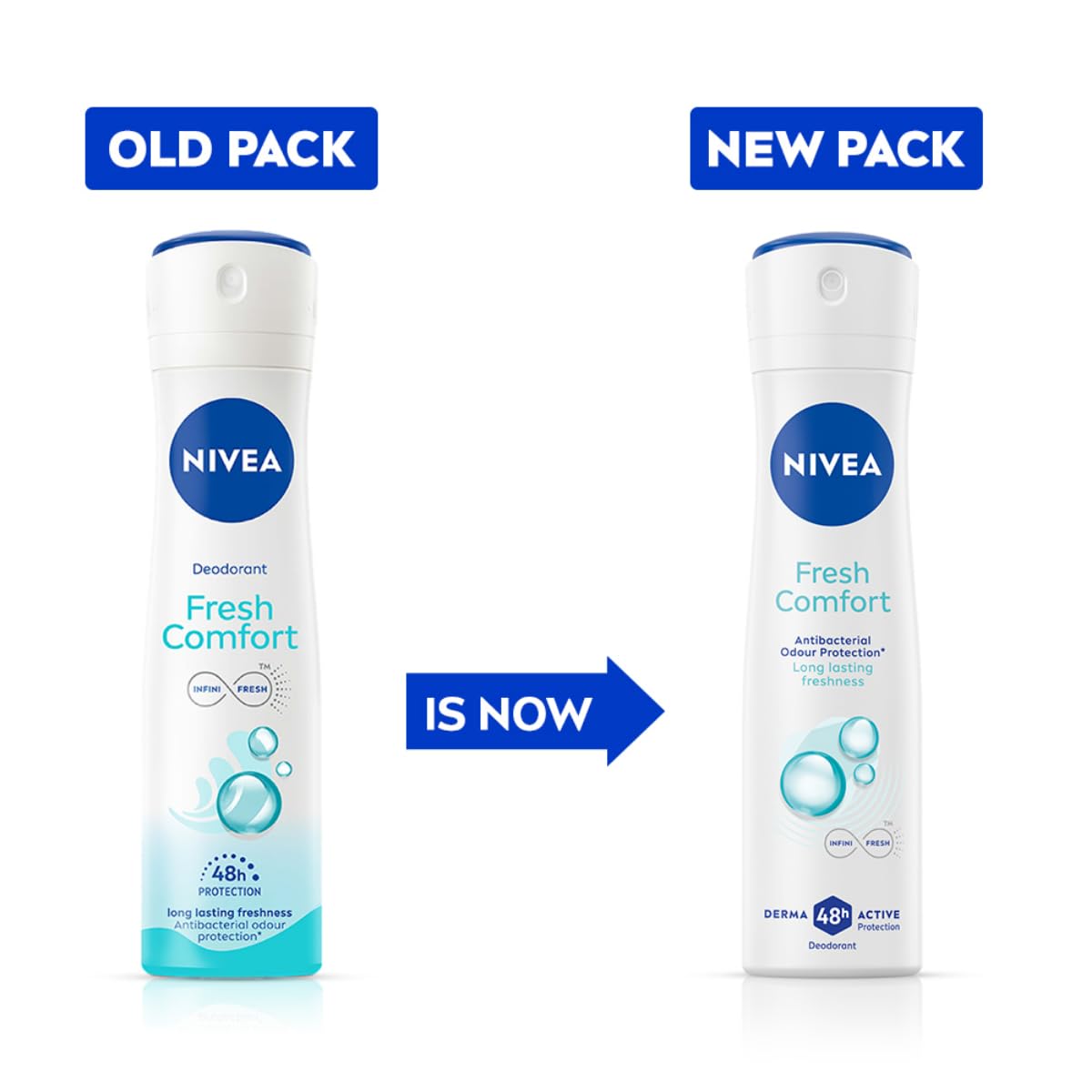 NIVEA Fresh Comfort Deodorant, 150ml | 48 H Smooth & Beautiful Underarms