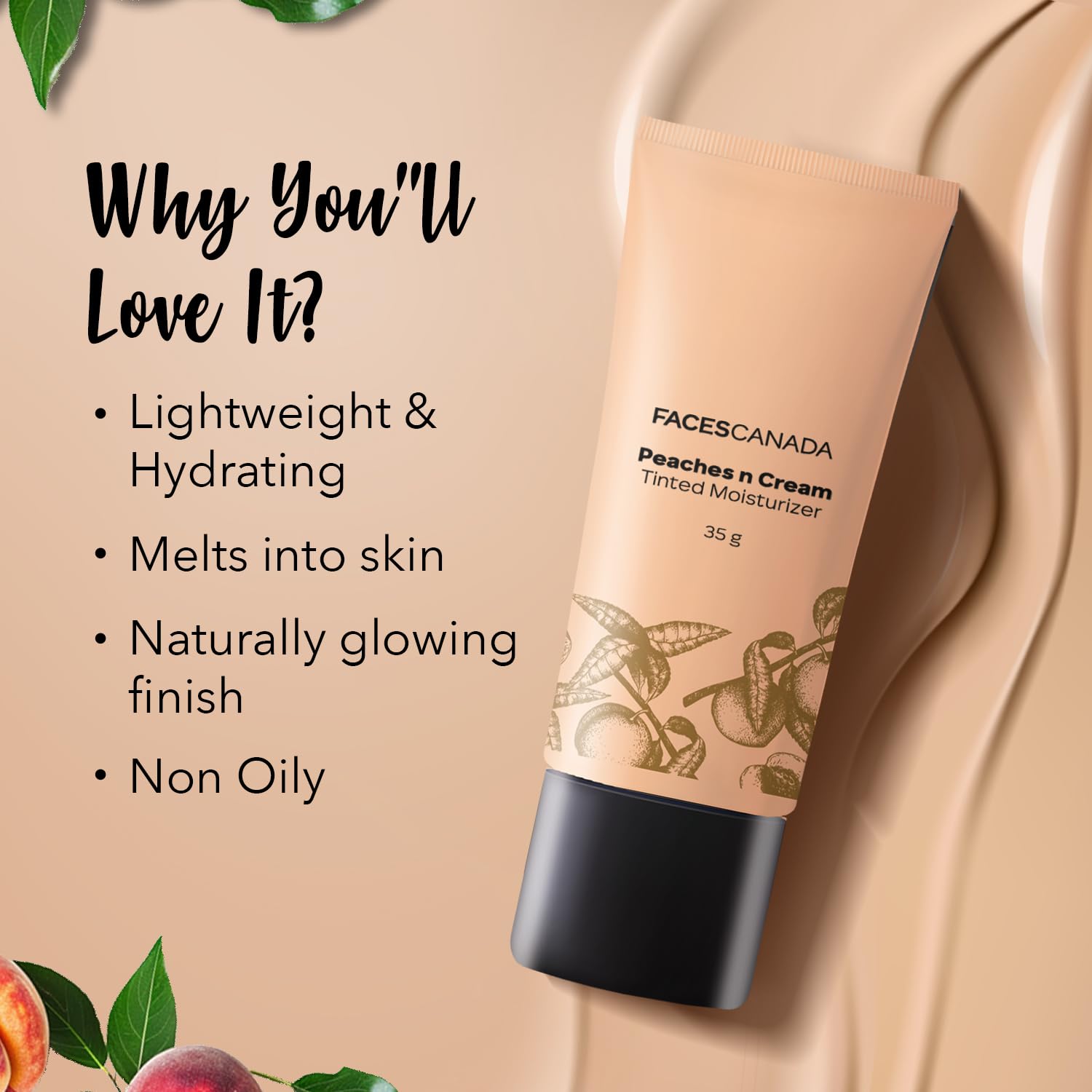 FACES CANADA Tinted Moisturizer - Peaches N Cream - Honey Beige 03, 35g