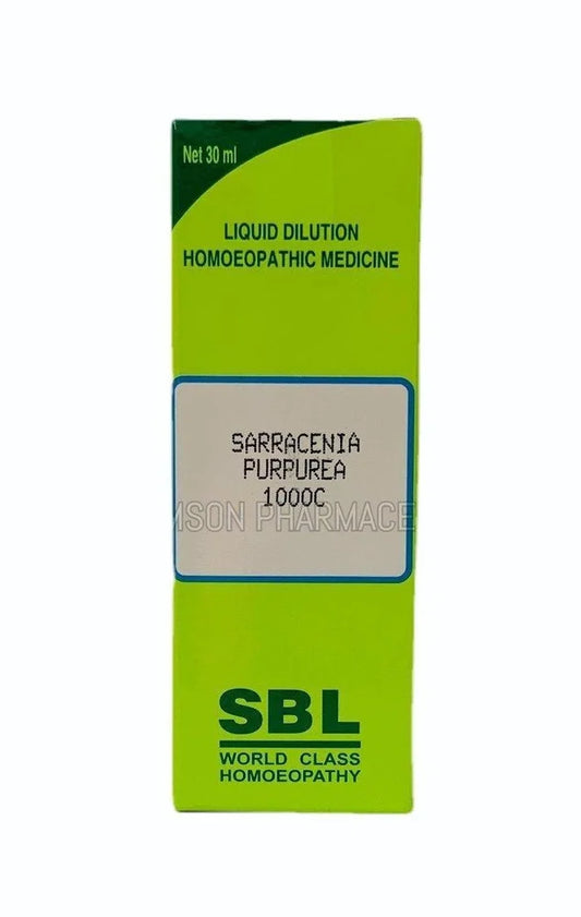 SBL Homeopathy Sarracenia Purpurea 1000 CH (30 ML) For Swelling, Itching, Cysts