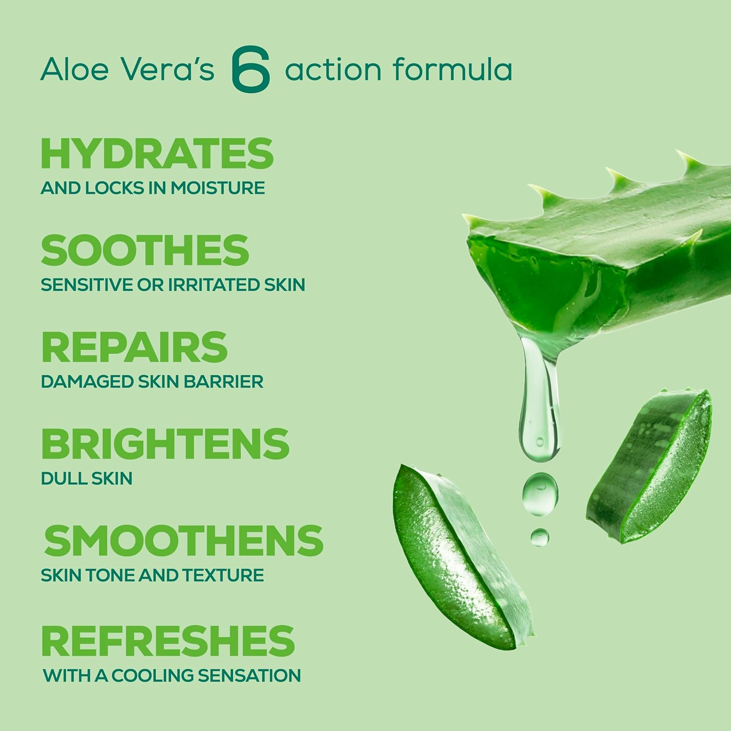 Joy Pure Aloe Vera Light Moisturiser Skin Cream for Face, Hands & Body, 48H Moisture & Non-Sticky Summer Hydration, Aloe Vera Daily Moisturizer, 200ml × 2