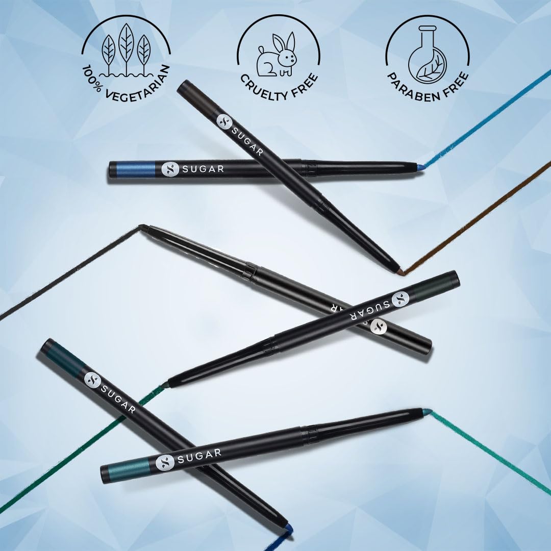 SUGAR Cosmetics Kohl Of Honour Intense Kajal Pencil for Women | Smudge Proof & Waterproof | Ophthalmologist Tested | Deep Pigmented in One Stroke | 12Hr Wear - 01 Black Out