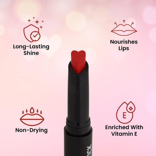 Swiss Beauty My Shine Creamy Lipstick with Vitamin E | Long Lasting Lipstick with Shiny finish | Shade- Pink Victoria, 1.5gm