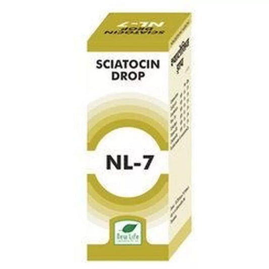 New Life NL-7 (Sciatocin Drops) (30ml) For Sciatica Pain, Lower Back Pain, Tingling, Numbness in feet