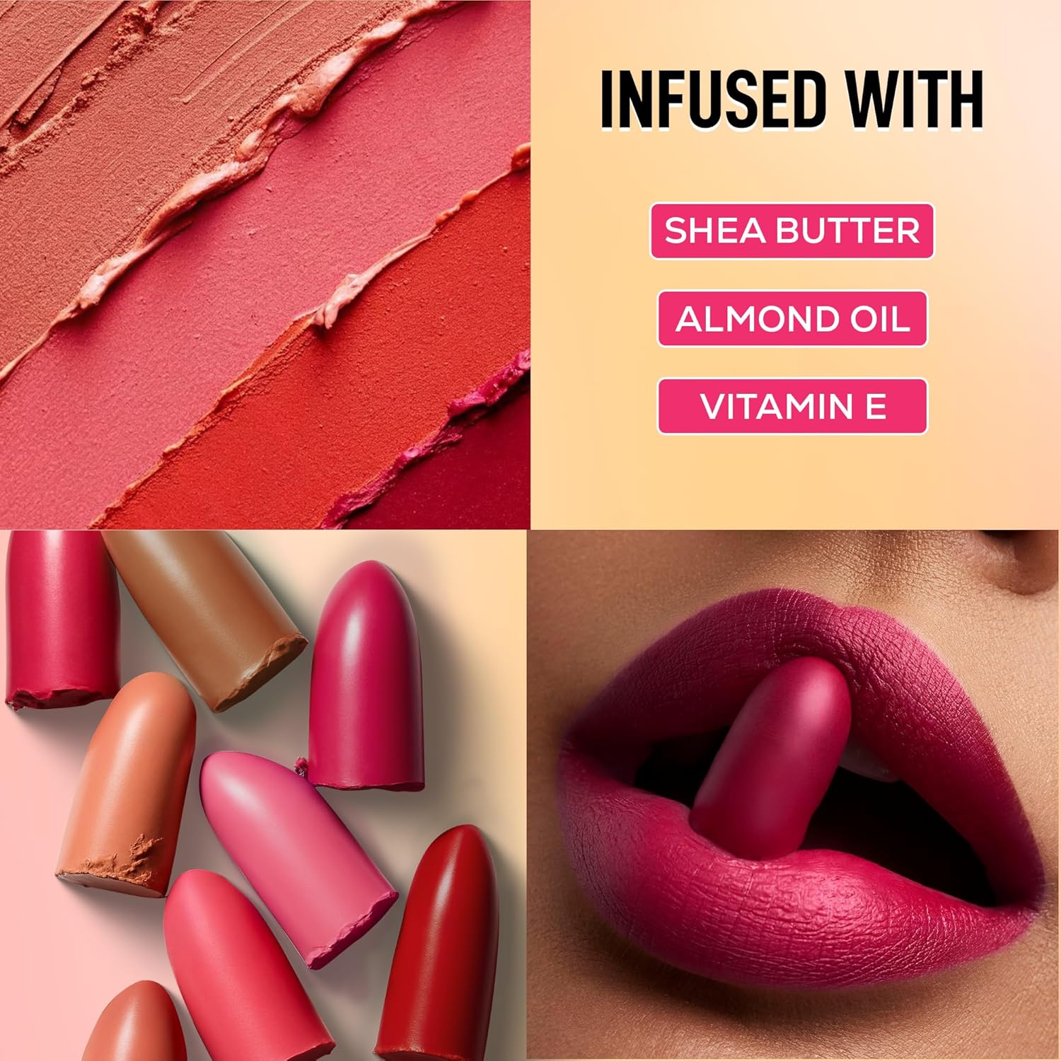 RENEE Everyday Dozen Pout Mini Lipsticks | Creamy Texture, Matte Finish, Long-Lasting | With Shea Butter, Almond Oil & Vitamin E | Hydrates & Softens Lips | Travel-Friendly, Set of 12 | 14.4 g