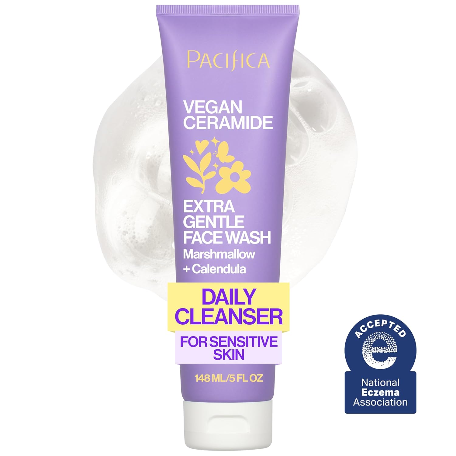 Pacifica Beauty 100 % Vegan Ceramide Barrier Repair Extra Gentle Face Wash 148ml
