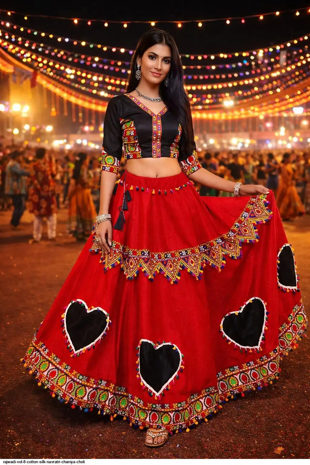 RAJWADI VOL 8 COTTON SILK NAVRATRI CHANIYA CHOLI