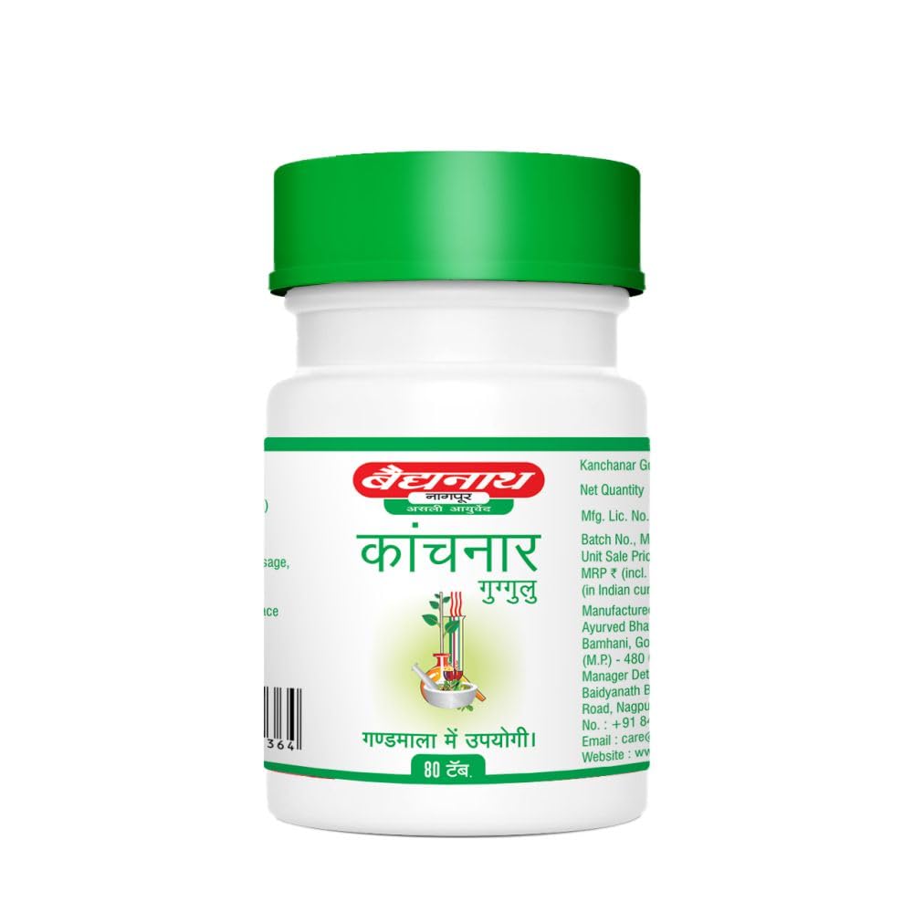 Baidyanath Nagpur Kanchanar Guggulu - 80 Tabs