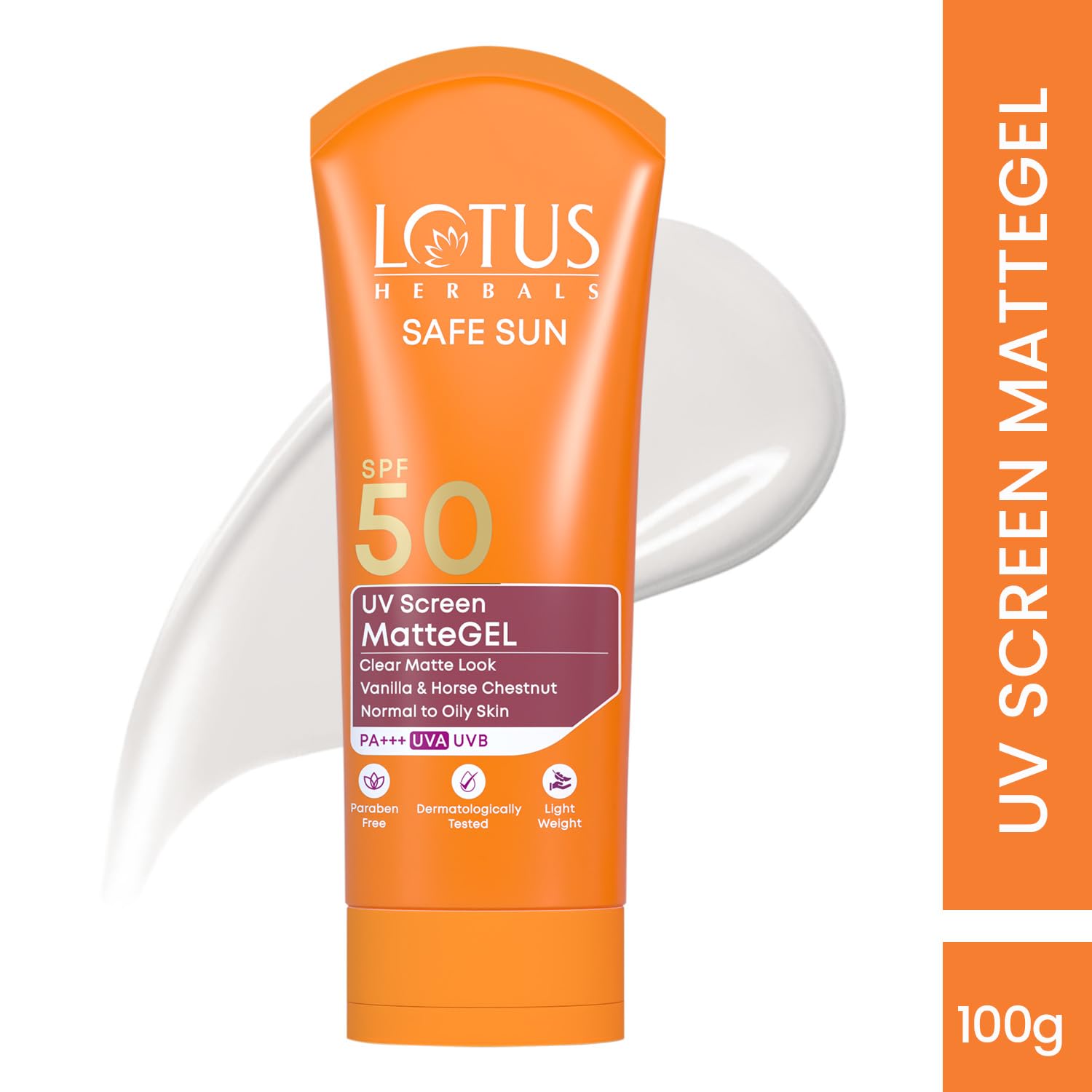 Lotus Herbals Safe Sun Invisible Matte Gel Sunscreen SPF 50 PA+++ - 100 gm