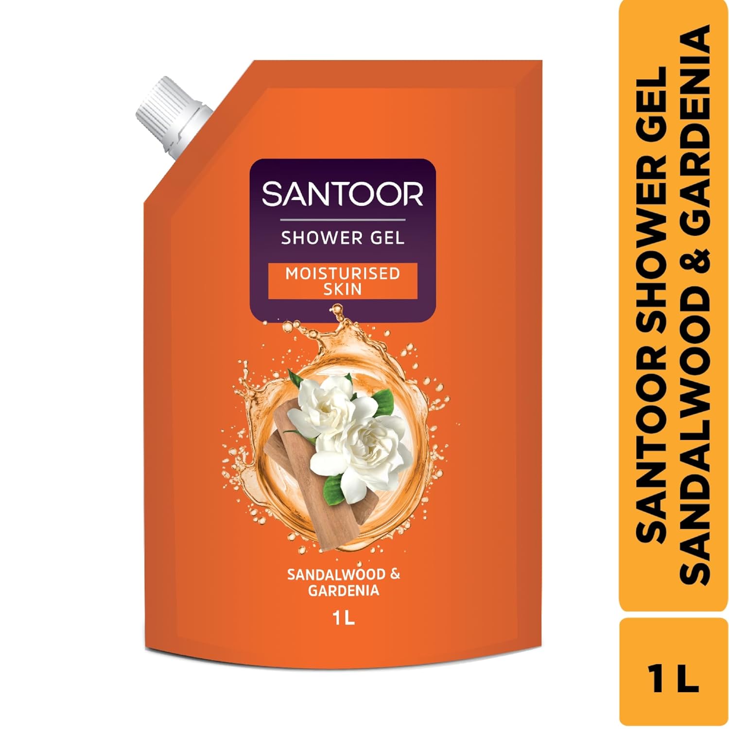 SANTOOR SHOWER GEL SANDALWOOD & GARDENIA 1L
