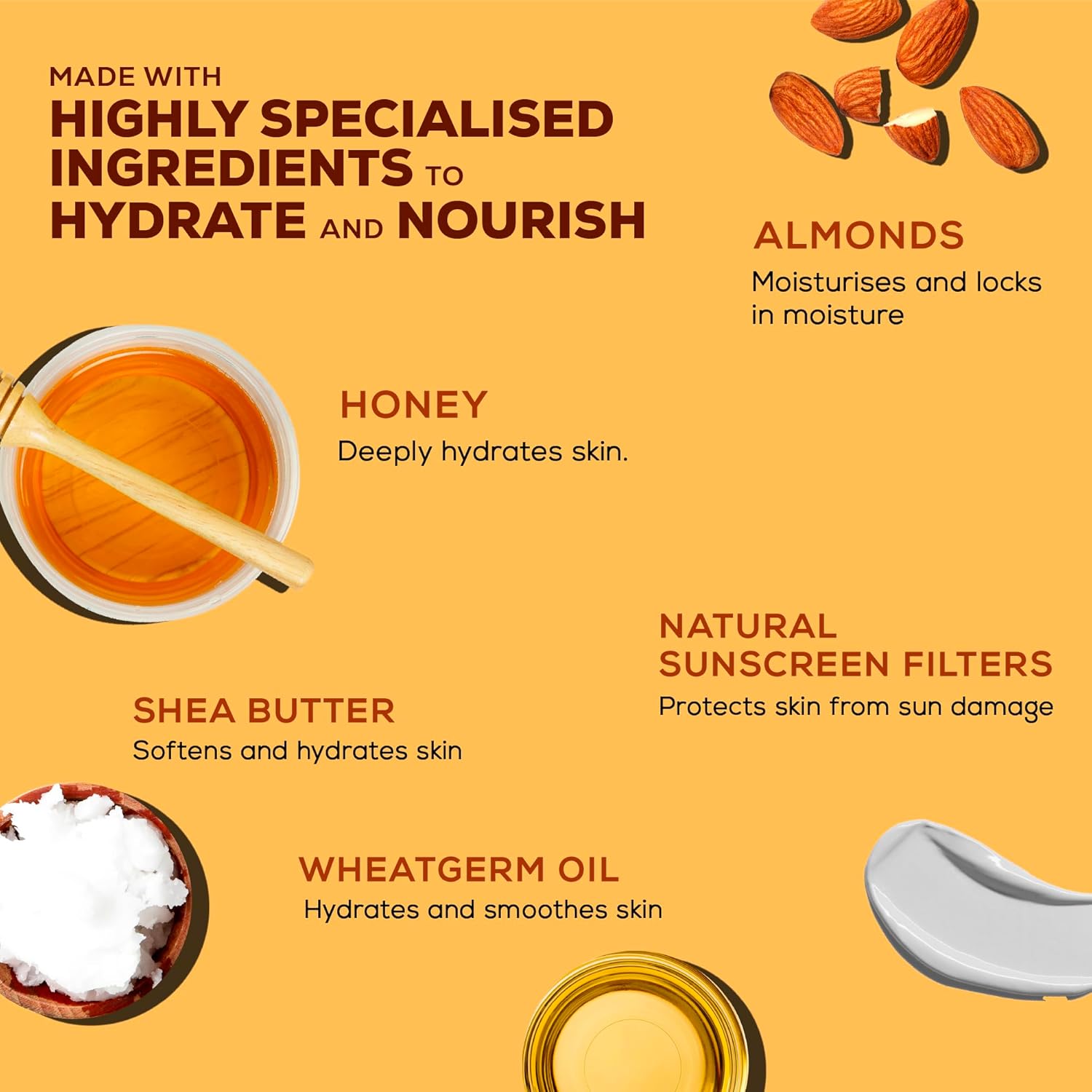 Joy Honey & Almonds Advanced Nourishing Lightweight Summer Body Lotion 300ml