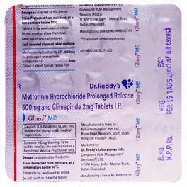 Glimy M 2 Tablet PR – 30 Tablet For Type 2 diabetes mellitus